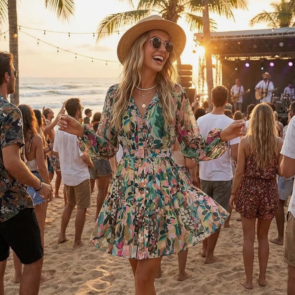 Women’s Floral Mini Dress